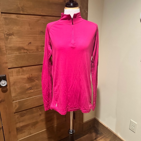 Smartwool  Women's Classic All Season Merino base layer 1/4 zip Large - Picture 1 of 10